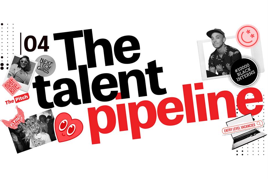 graphic with the words the talent pipeline