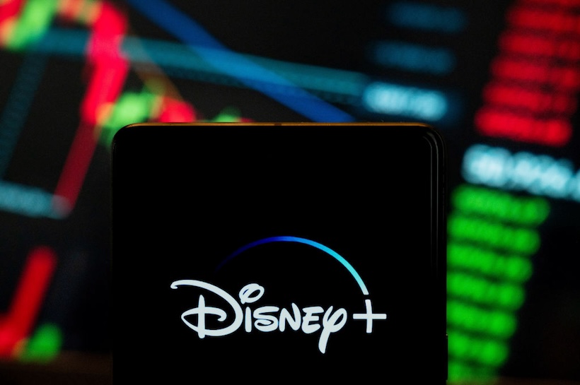 Smart phone displaying Disney+ logo
