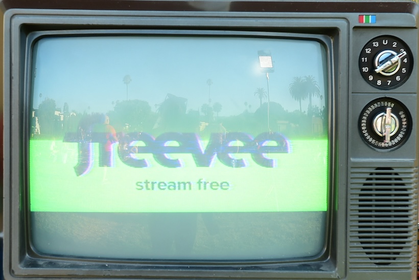 TV screen displaying Freevee logo