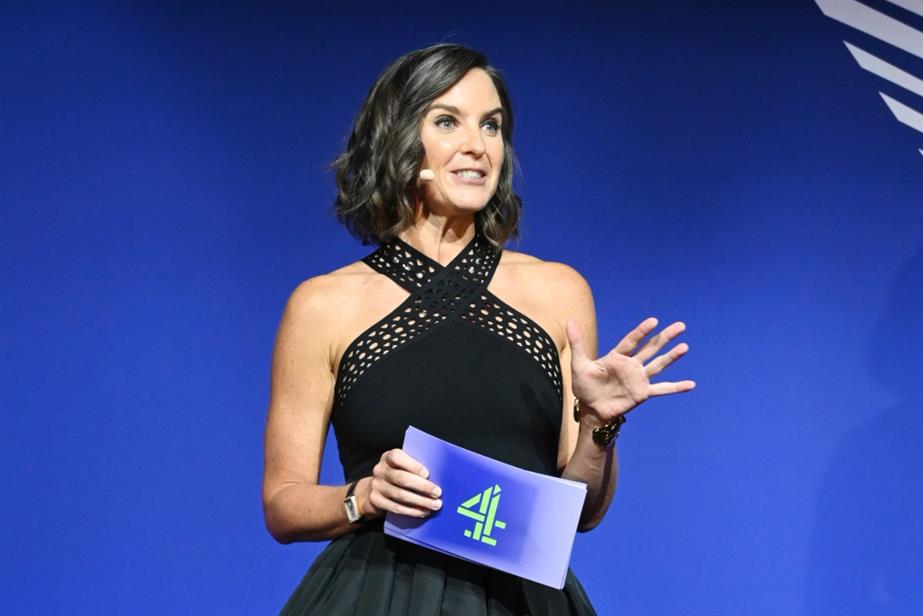 Channel 4 chief executive Alex Mahon, onstage at a Channel 4 event