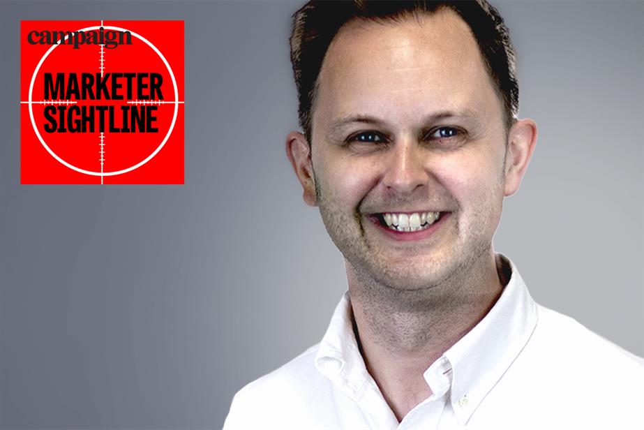 Colour head and shoulders photo of Chris Doe facing the camera and smiling with a Campaign Marketeer Sightline logo to the left
