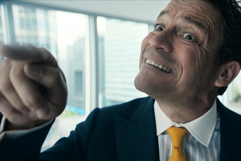 Dominic West as the boss of A.N.Y Bank