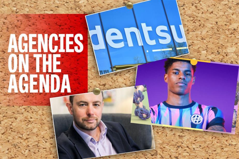 Clockwise from top: Dentsu, Omnicom and MSQ