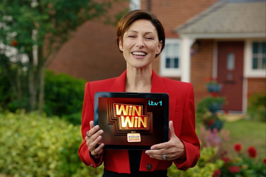 Emma Willis stars in new 30-second slot promoting the October draw of People's Postcode Lottery and its new show Win Win