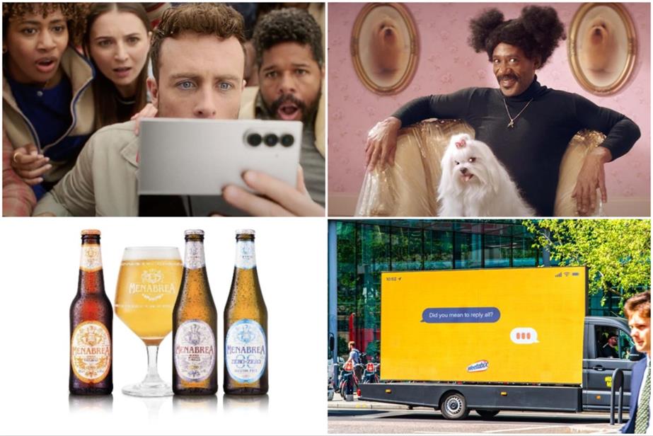 Clockwise from top left: Samsung, Vimto, Weetabix and Menabrae